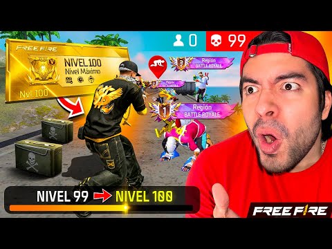 I REACHED LEVEL 100 IN FREE FIRE FOR THE FIRST TIME!!! EPIC!!! - AntornixxG #freefire #antronixxg