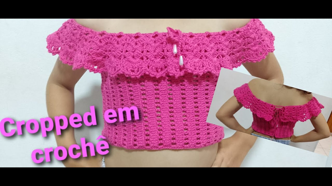 Blusa ciganinha de crochê infantil | Cropped em crochê passo a passo ...