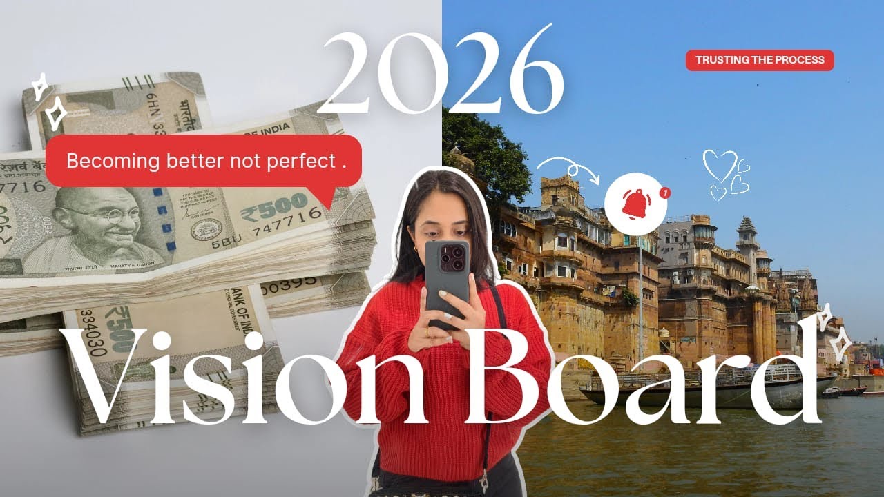 My First Vision Board for 2026 ✨ | Manifesting Peace, Growth & Dream Life