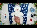 How to make a snowman? Как сделать аппликацию снеговика?