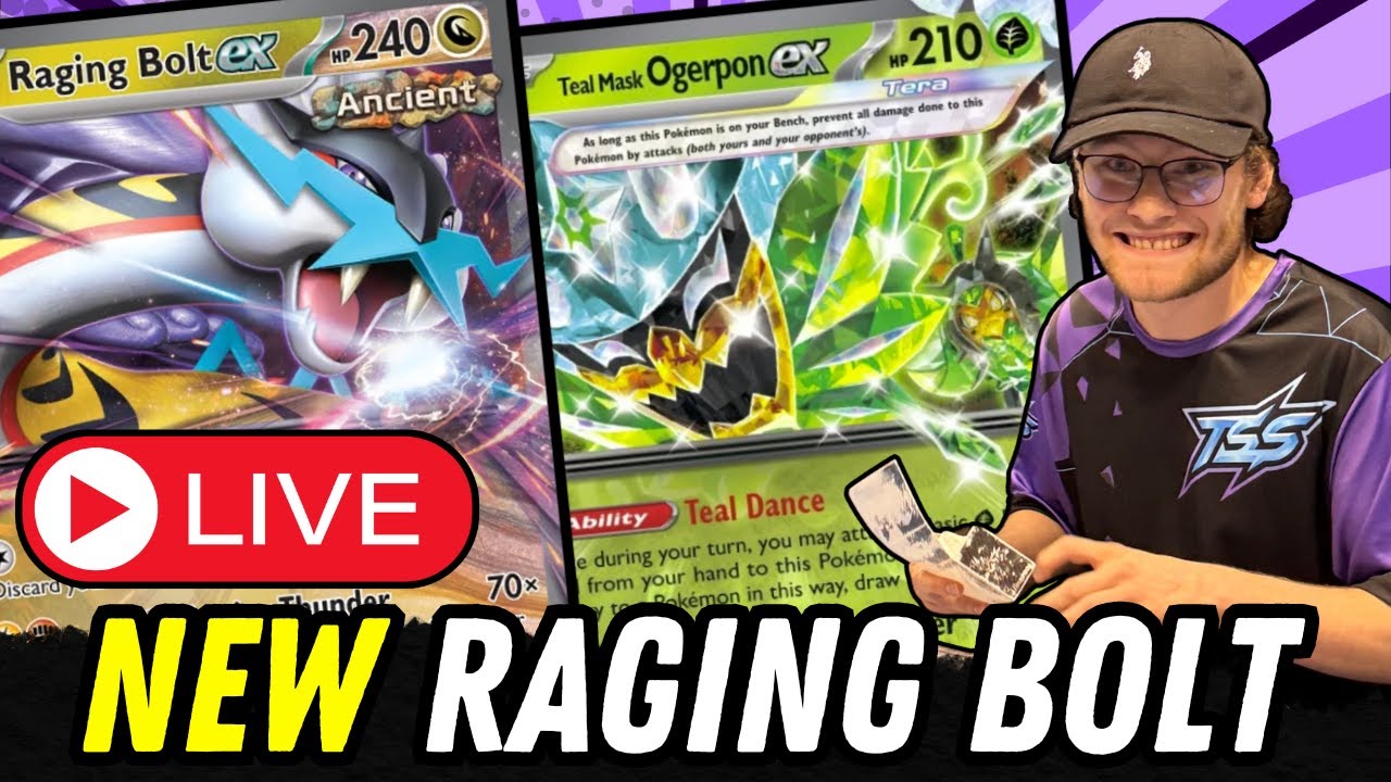 Raging Bolt ex Ogerpon ex with Dom Ritchie Pokemon TCG Live Gameplay