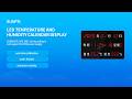 Digital perpetual calendar wall clock, NTP synchronized clock, LED temperature and humidity display.