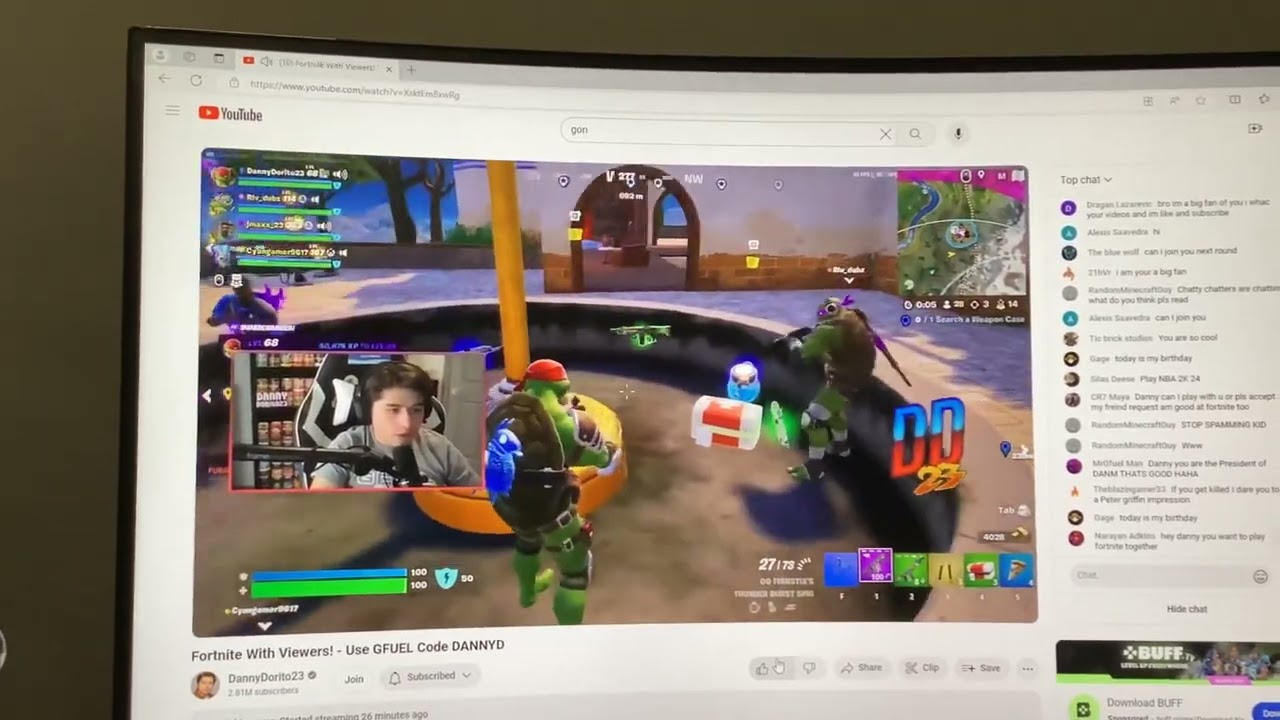 Danny Dorito 23 shouted me out