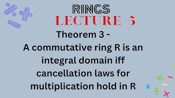 a commutative ring R is an integral domain iff cancellation law for multiplication holds in R#2024