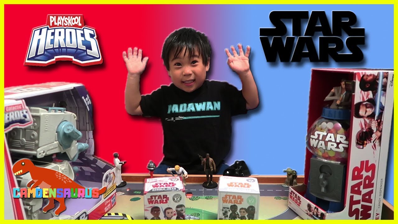 STAR WARS PLAYSKOOL HEROES Toy Unboxing with CAMDENSAURUS