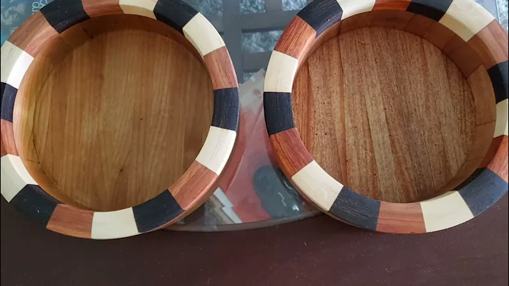 Wood bowls made with router