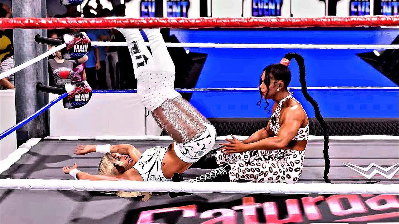 WWE 2K25 CHARLOTTE FLAIR VS BIANCA BELAIR WWE WOMEN'S CHAMPIONSHIP SATURDAY NIGHT'S MAIN EVENT! 