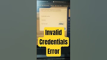 IBPS Invalid credentials #ibpsrrb #ibpspo #ibps