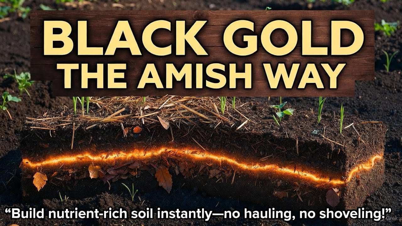 🔥 Прекратите возить компост! Создайте «черное золото», используя метод «лазаньи» амишей 🌱