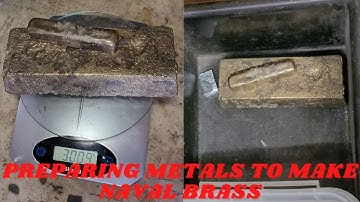 Preparing metals to make naval brass - Devil Forge - Melting tin - Watercasting