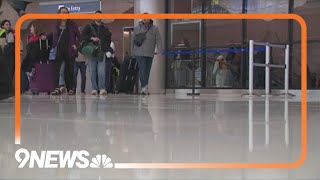 DIA busy on Sunday with holiday travelers