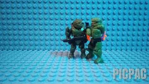 HALO mega construx Stop motion Weapons test #picpac #stopmotion #lego #megaconstrux #halo