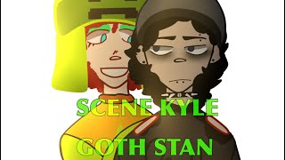 he ate my heart [SOUTH PARK] scene kyle, goth stan