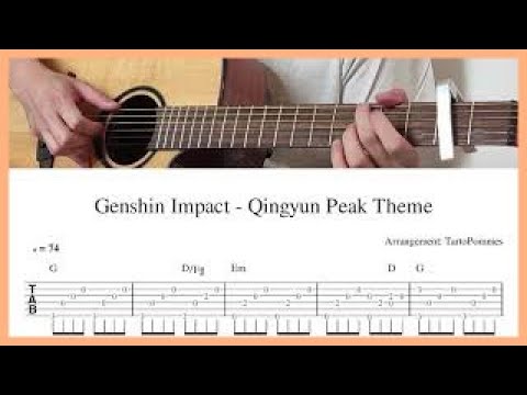 Dragonspine (Genshin Impact OST) Guitar Tab, PDF