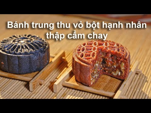 Video Bánh trung thu vỏ bột hạnh nhân (ít ngọt, ít calorie)... - youtube