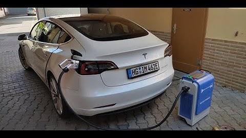 Real Review of Tesla Model 3 CCS Rapid Charging by SETEC Charging station of CHAdeMO and CCS in EU