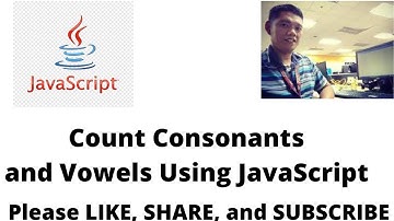 Count Consonants and Vowels Using JavaScript