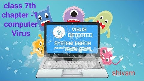 class 7th chapter 1( Computer Virus) part -B