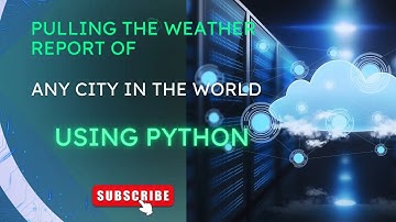Weather Report using Python
