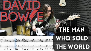 David Bowie - The Man Who Sold The World   ( bass cover tab score )