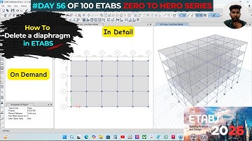 V56 How to Delete a diaphragm in Etabs
