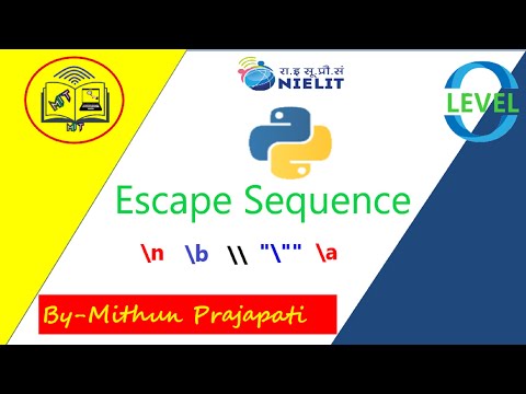 #python #7 Escape Sequence characters in Python || in Hindi By-Mithun Prajapati