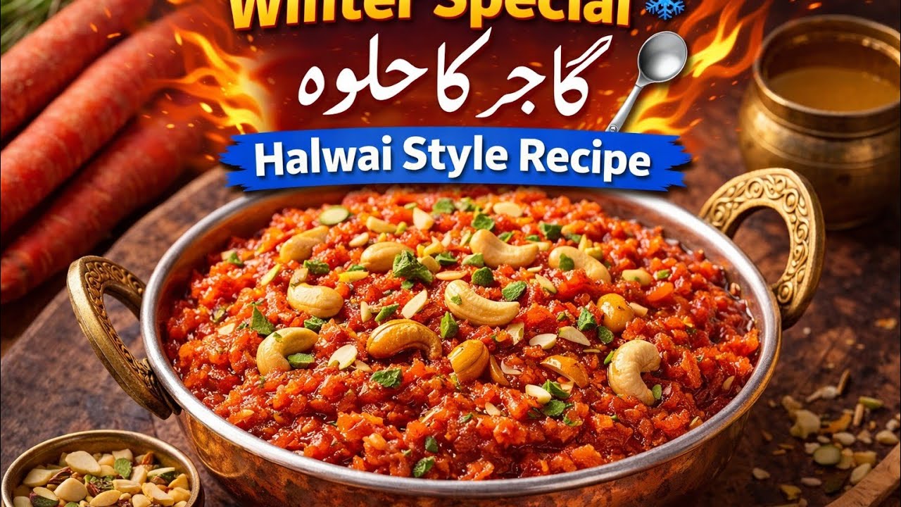 🥕 Gajar Ka Halwa – Winter Special Desi Sweet Jo Dil Jeet Le! 😍