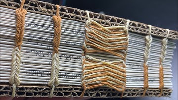 First Attempt Greek Sewing - Bookbinding (& First try Sawing Pages & Celtic Weave Variation 😄✌️)