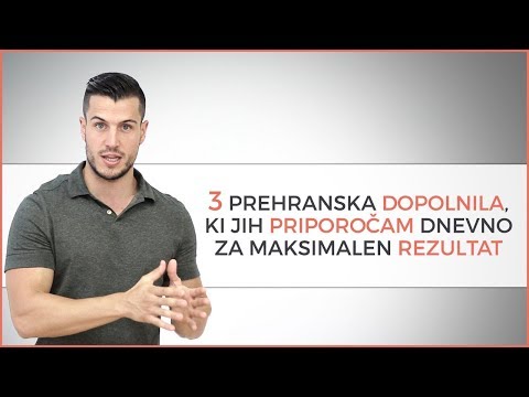 Video: Pravilna Prehrana, Kaj So Prehranska Dopolnila