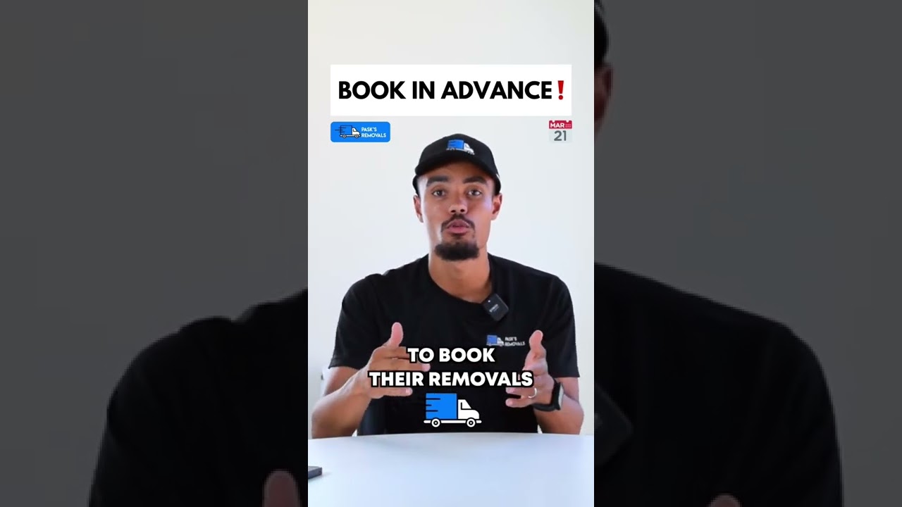 Removals Tips: Book In Advance❗️