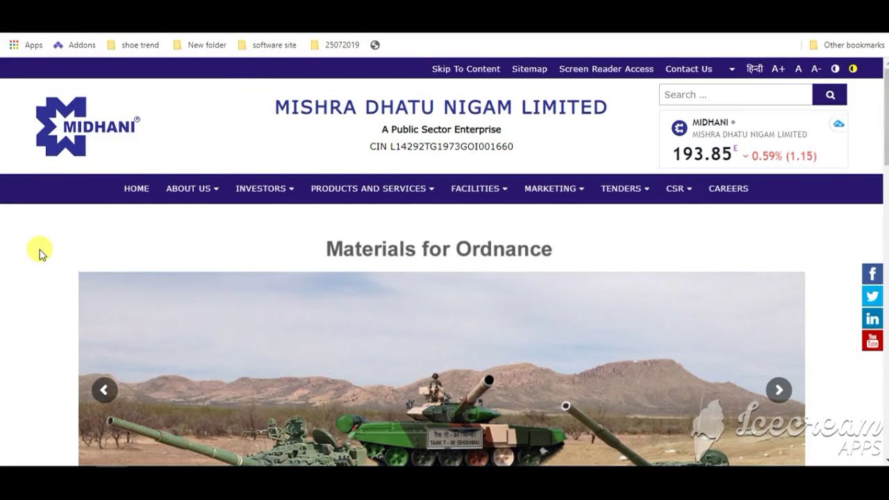 MIDHANI Executive Recruitment 2021 | MIDHANI Executive Post Online form 2021 | MIDHANI Apply online