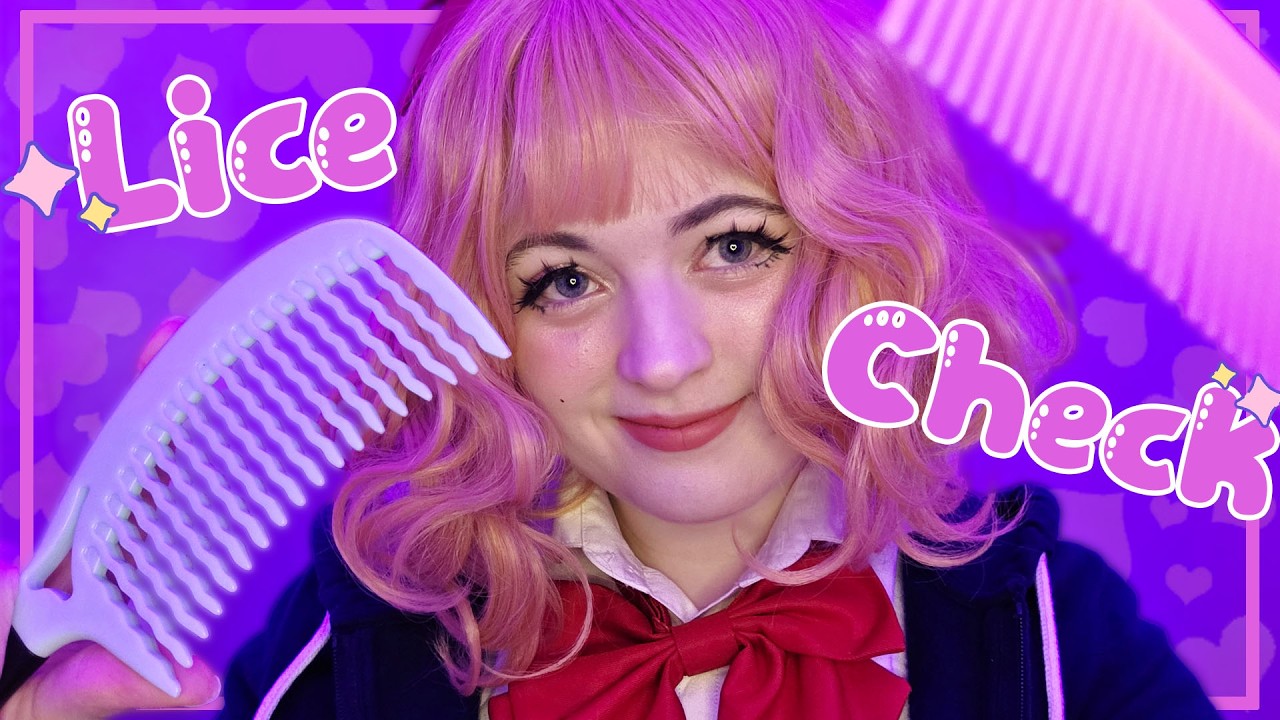 ASMR Friendly girl in the back of class checks you for lice ✨ Sayori DDLC (personal attention)