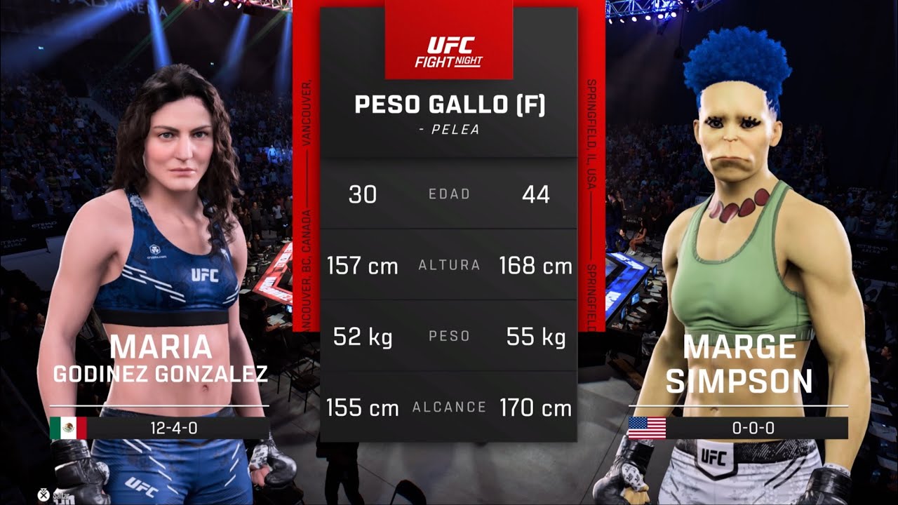 Marge Simpson vs. Loopy Godinez - EA Sports UFC 5 - Epic Fight - YouTube