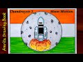 Chandrayan 3 moon mission drawing easy  chandrayan 3 moon mission poster  draw chandrayan 3 poster