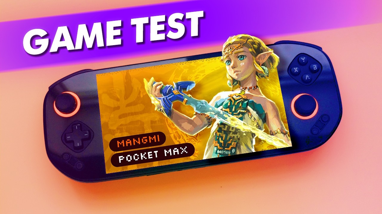 Mangmi Pocket Max Portable Handheld Console | Retro Game Test