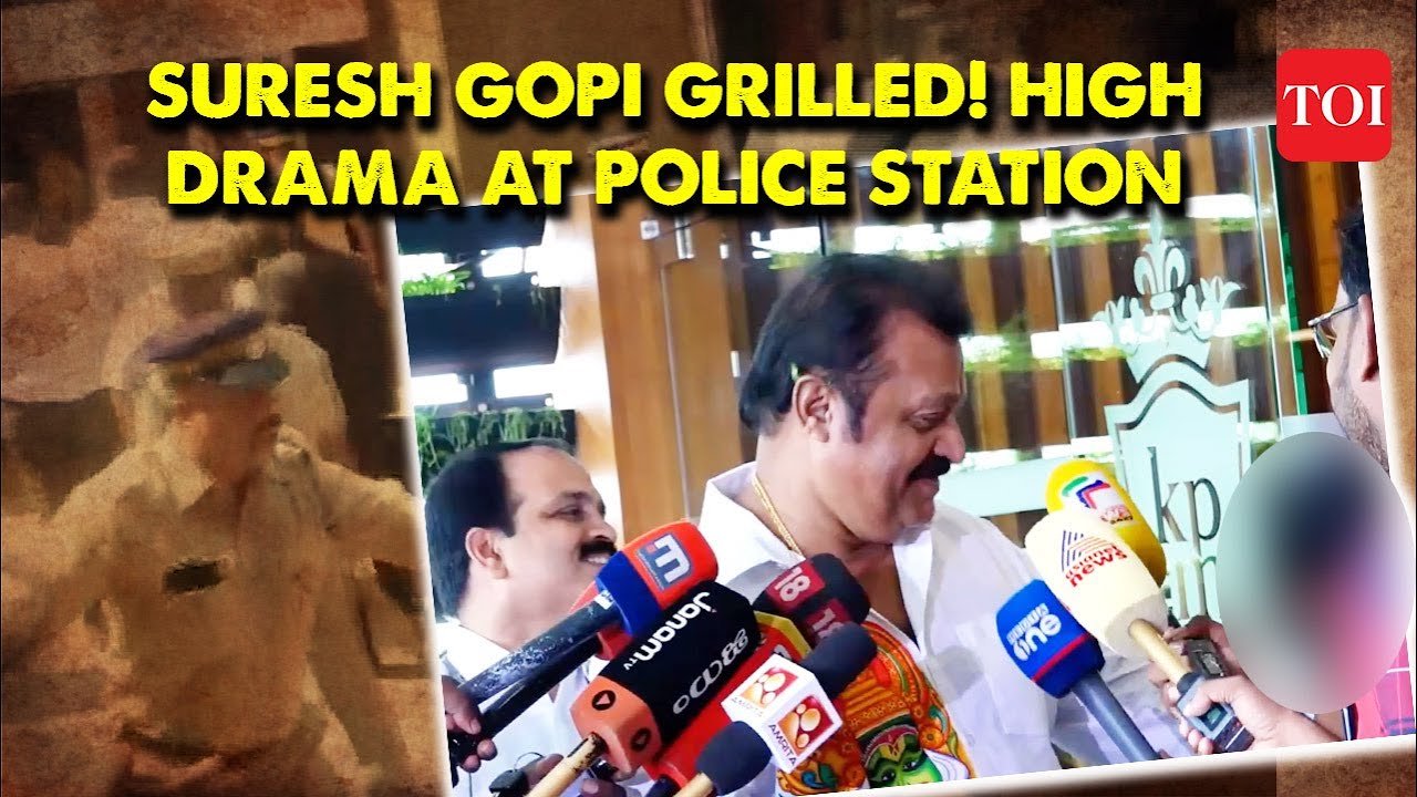 Viral Video Actor Suresh Gopi grilled by Kozhikode Police for Misbehaving with a Woman Journalist