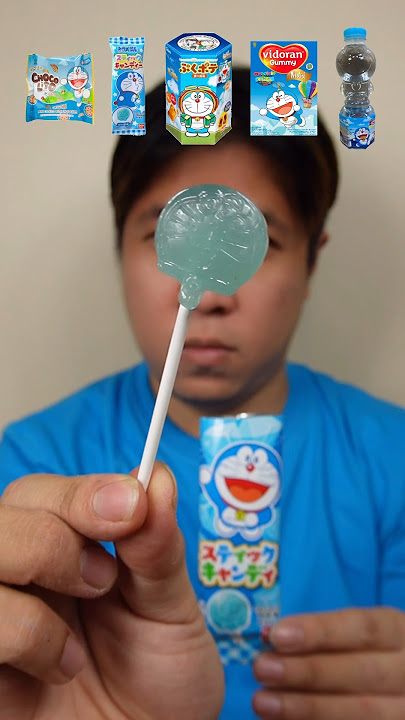 EATING VARIOUS DORAEMON SNACK #asmr #mukbang