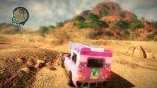 Just Cause 2 ice cream van durability test