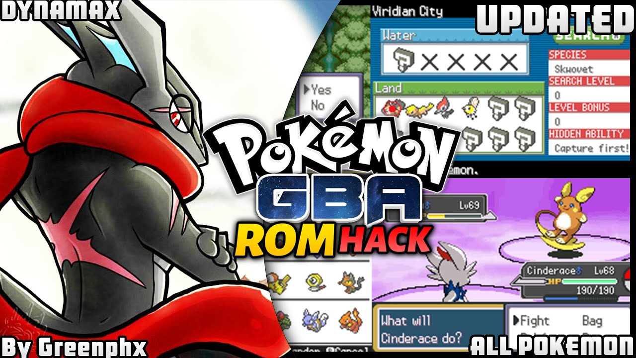 New Pokemon GBA ROM HACK With CFRU Features, Gen 8 Pokemons