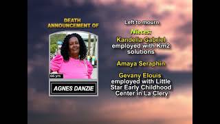 Agnes Danzie  ~ Long Obituary