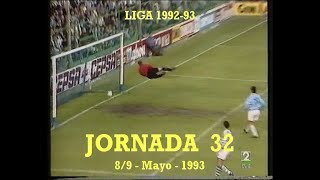 All Goals Spanish League 19921993  First Division  Matchday 32