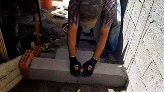 كيف تعمل سلم الدرج بي البلوك طريقة سهلة وفعالة How to make a ladder in an easy and effective way▶️7