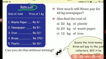 Class 4 l Maths Magic l Chapter 6 l The Junk Seller l NCERT l CBSE l Video 5/9 l Page 64 of book l