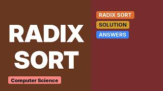 Calculating the Time complexity using Radix sort