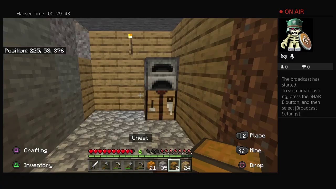 Minecraft survival part 1 building a house - YouTube
