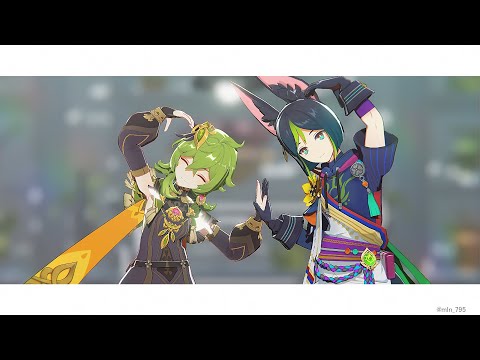 原神MMD Genshin Impact MMD いーあるふぁんくらぶ ティナリ コレイ 