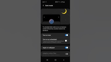 How to activate dark mode S10e