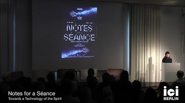 SMB13 「강령을 위한 노트: 영혼의 기술을 향하여」 Notes for a Séance: Towards a Technology of the Spirit documentation