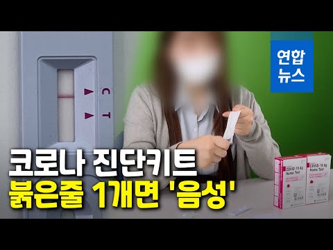 3분만에 붉은 줄…코로나 자가검사키트 써보니 / 연합뉴스 (Yonhapnews)