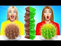 रियल फ़ूड बनाम चॉकलेट फ़ूड चैलेंज | खाने योग्य लड़ाई Multi DO Fun Challenge